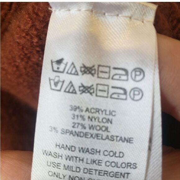 MAX STUDIO Hooded Open Front Long Vest Sweater Medium - Picture 5 of 6